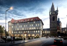 Pražský Cukrovarnický palác se mění v luxusní hotel Andaz Andaz